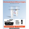 image:imageVEVOR Electric Lifting Column System 176 lbs Lift Table 142311 in Height Range ThreeStage Adjustable Desk Column Telescopic Table Leg Comes with PowerSupply Option to Control upDown Motion260 lbs