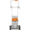 image:imageVEVOR Electric Stair Climbing Dolly 440lbs Capacity Electric Stair Climbing Hand Trucks with 1575in Rope amp Folding Handle Heavy Duty Stair Climber for Warehouse Logistics Moving FurnitureSilverFolding Handle