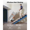 image:imageVEVOR Electric Stair Climbing Dolly 440lbs Capacity Electric Stair Climbing Hand Trucks with 1575in Rope amp Folding Handle Heavy Duty Stair Climber for Warehouse Logistics Moving FurnitureSilverFolding Handle