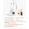image:imageVEVOR Electric Stair Climbing Dolly 440lbs Capacity Electric Stair Climbing Hand Trucks with 1575in Rope amp Folding Handle Heavy Duty Stair Climber for Warehouse Logistics Moving FurnitureSilverFolding Handle