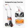 image:imageVEVOR Electric Stair Climbing Dolly 440lbs Capacity Electric Stair Climbing Hand Trucks with 1575in Rope amp Folding Handle Heavy Duty Stair Climber for Warehouse Logistics Moving FurnitureSilverFolding Handle
