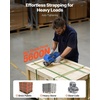 image:imageVEVOR Electric Strapping Machine 2 x 4000mAh Batteries Automatic Strapping Tool with Digital Display for 03940748 inches Wide PET Straps Handheld Banding Tools for Packaging Box PalletPET 5600N