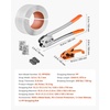 image:imageVEVOR Electric Strapping Machine for 039075 PP PET Straps Portable Electric Banding Tool with Digital Display 2 x 4000mAh Battery Powered Automatic Strapping Tool for Packaging Box PalletPP 12x3200 5PC Set