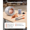 image:imageVEVOR Electric Strapping Machine for 039075 PP PET Straps Portable Electric Banding Tool with Digital Display 2 x 4000mAh Battery Powered Automatic Strapping Tool for Packaging Box PalletPP 12x3200 5PC Set