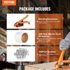 image:imageVEVOR Electric Strapping Machine for 039075 PP PET Straps Portable Electric Banding Tool with Digital Display 2 x 4000mAh Battery Powered Automatic Strapping Tool for Packaging Box PalletPP 12x328 3PC Set