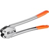 image:imageVEVOR Electric Strapping Machine for 039075 PP PET Straps Portable Electric Banding Tool with Digital Display 2 x 4000mAh Battery Powered Automatic Strapping Tool for Packaging Box PalletPP 12x3200 5PC Set