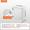 image:imageVEVOR Electrical Enclosure 24 x 24 x 12 NEMA 4 Outdoor Enclosure IP65 Waterproof amp Dustproof ColdRolled Carbon Steel Hinged Junction Box for Outdoor Indoor Use with Rain Hood24 x 24 x 8