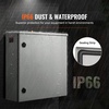 image:imageVEVOR Electrical Enclosure 24 x 24 x 12 NEMA 4 Outdoor Enclosure IP65 Waterproof amp Dustproof ColdRolled Carbon Steel Hinged Junction Box for Outdoor Indoor Use with Rain Hood24 x 24 x 8