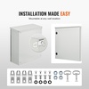 image:imageVEVOR Electrical Enclosure 24 x 24 x 12 NEMA 4 Outdoor Enclosure IP65 Waterproof amp Dustproof ColdRolled Carbon Steel Hinged Junction Box for Outdoor Indoor Use with Rain Hood24 x 24 x 8