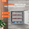 image:imageVEVOR Electrical Enclosure 24 x 24 x 12 NEMA 4 Outdoor Enclosure IP65 Waterproof amp Dustproof ColdRolled Carbon Steel Hinged Junction Box for Outdoor Indoor Use with Rain Hood24 x 24 x 8
