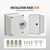 image:imageVEVOR Electrical Enclosure Box23619791Fiberglass Junction BoxIP66 Waterproof amp DustproofOutdoor Electrical Boxwith Mounting Plat12 x 10 x 6