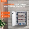 image:imageVEVOR Electrical Enclosure Box23619791Fiberglass Junction BoxIP66 Waterproof amp DustproofOutdoor Electrical Boxwith Mounting Plat197 x 157 x 79