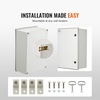 image:imageVEVOR Electrical Enclosure Box23619791Fiberglass Junction BoxIP66 Waterproof amp DustproofOutdoor Electrical Boxwith Mounting Plat236 x 157 x 91