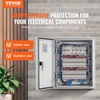 image:imageVEVOR Electrical Enclosure Box23619791Fiberglass Junction BoxIP66 Waterproof amp DustproofOutdoor Electrical Boxwith Mounting Plat236 x 157 x 91