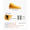 image:imageVEVOR Excavator Bucket Teeth with Pins 10 Pack 579 in Bucket Tooth Set Compatible with 23 amp 230 Series Excavators Heavy Duty Bolt on Digging Buckets Teeth for Skid Steer amp Mini Excavators10 pack
