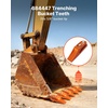 image:imageVEVOR Excavator Bucket Teeth with Pins 10 Pack 579 in Bucket Tooth Set Compatible with 23 amp 230 Series Excavators Heavy Duty Bolt on Digging Buckets Teeth for Skid Steer amp Mini Excavators7 pack