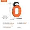 image:imageVEVOR Fish Tape 240foot 18inch Steel Wire Puller with Optimized Housing and Handle EasytoUse Cable Puller Tool Flexible Wire Fishing Tools for Walls and Electrical Conduit NonConductive200 ft  316inch