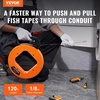 image:imageVEVOR Fish Tape 240foot 18inch Steel Wire Puller with Optimized Housing and Handle EasytoUse Cable Puller Tool Flexible Wire Fishing Tools for Walls and Electrical Conduit NonConductive120foot  18inch
