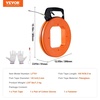 image:imageVEVOR Fish Tape 240foot 18inch Steel Wire Puller with Optimized Housing and Handle EasytoUse Cable Puller Tool Flexible Wire Fishing Tools for Walls and Electrical Conduit NonConductive100 ft  16inch