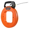 image:imageVEVOR Fish Tape 240foot 18inch Steel Wire Puller with Optimized Housing and Handle EasytoUse Cable Puller Tool Flexible Wire Fishing Tools for Walls and Electrical Conduit NonConductive200 ft  316inch