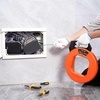 image:imageVEVOR Fish Tape 240foot 18inch Steel Wire Puller with Optimized Housing and Handle EasytoUse Cable Puller Tool Flexible Wire Fishing Tools for Walls and Electrical Conduit NonConductive125foot  316inch