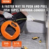 image:imageVEVOR Fish Tape 240foot 18inch Steel Wire Puller with Optimized Housing and Handle EasytoUse Cable Puller Tool Flexible Wire Fishing Tools for Walls and Electrical Conduit NonConductive200 ft  316inch
