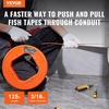 image:imageVEVOR Fish Tape 240foot 18inch Steel Wire Puller with Optimized Housing and Handle EasytoUse Cable Puller Tool Flexible Wire Fishing Tools for Walls and Electrical Conduit NonConductive125foot  316inch