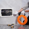image:imageVEVOR Fish Tape 240foot 18inch Steel Wire Puller with Optimized Housing and Handle EasytoUse Cable Puller Tool Flexible Wire Fishing Tools for Walls and Electrical Conduit NonConductive120foot  18inch