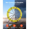 image:imageVEVOR Fish Tape Fiberglass 328FT 63MM Duct Rodder Fishtape Wire Puller with Stand 14Inch Cable Running Rod Marked Every 5 Feet Fishing Tools for Walls and Electrical Conduit NonConductive500ft