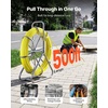 image:imageVEVOR Fish Tape Fiberglass 328FT 63MM Duct Rodder Fishtape Wire Puller with Stand 14Inch Cable Running Rod Marked Every 5 Feet Fishing Tools for Walls and Electrical Conduit NonConductive500ft