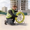 image:imageVEVOR Fish Tape Fiberglass 328FT 63MM Duct Rodder Fishtape Wire Puller with Stand 14Inch Cable Running Rod Marked Every 5 Feet Fishing Tools for Walls and Electrical Conduit NonConductive328ft