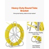 image:imageVEVOR Fish Tape Fiberglass 656 ft 516 in Duct Rodder Fishtape Wire Puller Cable Running Rod with Steel Reel Stand 3 Pulling Heads Fishing Tools for Walls and Electrical Conduit NonConductive14Inch x 656FT