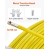 image:imageVEVOR Fish Tape Fiberglass 656 ft 516 in Duct Rodder Fishtape Wire Puller Cable Running Rod with Steel Reel Stand 3 Pulling Heads Fishing Tools for Walls and Electrical Conduit NonConductive14Inch x 425FT