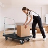 image:imageVEVOR Foldable Push Cart Dolly 660 lbs Capacity Folding Platform Truck with Swivel Wheels Moving Platform Hand Truck Flatbed Cart Space Saving Push Handle for Easy Storage 352 x 234 x 335 in352 x 234 x 335 in 895 x 595 x 850 mm
