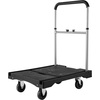 image:imageVEVOR Foldable Push Cart Dolly 660 lbs Capacity Folding Platform Truck with Swivel Wheels Moving Platform Hand Truck Flatbed Cart Space Saving Push Handle for Easy Storage 352 x 234 x 335 in268 x 195 x 45 in 680 x 495 x 115 mm