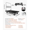 image:imageVEVOR Foldable Push Cart Dolly 660 lbs Capacity Folding Platform Truck with Swivel Wheels Moving Platform Hand Truck Flatbed Cart Space Saving Push Handle for Easy Storage 352 x 234 x 335 in352 x 234 x 335 in 895 x 595 x 850 mm