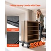 image:imageVEVOR Foldable Push Cart Dolly 660 lbs Capacity Folding Platform Truck with Swivel Wheels Moving Platform Hand Truck Flatbed Cart Space Saving Push Handle for Easy Storage 352 x 234 x 335 in268 x 195 x 45 in 680 x 495 x 115 mm