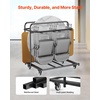 image:imageVEVOR Folding Chair Rack 400 LBS Capacity HeavyDuty Chair Cart for 5 Tables14 Chairs Chair Storage Dolly Chair Holder wSwivel Casters and Locking Wheelsfor Party EventHotel Matte Black400 LBS