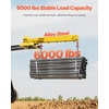image:imageVEVOR Forklift Jib Boom Crane 5500 lbs Capacity Forklift Mobile Crane Lifting Hoist with 2 Hooks Manual Telescopic 472735 in Boom Attachment Towing Handling Equipment for Warehouse amp Factories6000 LBS
