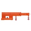 image:imageVEVOR Forklift Jib Boom Crane 5500 lbs Capacity Forklift Mobile Crane Lifting Hoist with 2 Hooks Manual Telescopic 472735 in Boom Attachment Towing Handling Equipment for Warehouse amp Factories5500 LBS