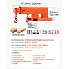image:imageVEVOR Forklift Jib Boom Crane 5500 lbs Capacity Forklift Mobile Crane Lifting Hoist with 2 Hooks Manual Telescopic 472735 in Boom Attachment Towing Handling Equipment for Warehouse amp Factories5500 LBS