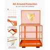 image:imageVEVOR Forklift Safety Cage 482 x 452 Inch Heavy Duty Forklift Man Basket 1400 lbs Capacity Collapsible Work Platform Lift Basket with Safety Harness amp Lock for Most Aerial Jobs Lifting Loader