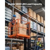 image:imageVEVOR Forklift Safety Cage 482 x 452 Inch Heavy Duty Forklift Man Basket 1400 lbs Capacity Collapsible Work Platform Lift Basket with Safety Harness amp Lock for Most Aerial Jobs Lifting Loader
