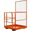 image:imageVEVOR Forklift Safety Cage 482 x 452 Inch Heavy Duty Forklift Man Basket 1400 lbs Capacity Collapsible Work Platform Lift Basket with Safety Harness amp Lock for Most Aerial Jobs Lifting Loader