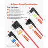 image:imageVEVOR Fuse Tap 24 Packs 4 Types 12V Car AddaCircuit Fuse Tap Adapter Standard Mini Micro2 and Low Profile Mini Blade Fuses Holder ATO ATC ATM Fuses Adapter Jumper for Cars Trucks Boats