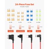 image:imageVEVOR Fuse Tap 24 Packs 4 Types 12V Car AddaCircuit Fuse Tap Adapter Standard Mini Micro2 and Low Profile Mini Blade Fuses Holder ATO ATC ATM Fuses Adapter Jumper for Cars Trucks Boats