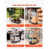 image:imageVEVOR Heavy Duty 2 Tier Platform Hand Truck 700 lbs 2 Tier Push Tool Cart with HighStrength Steel Utility Cart for Warehouse Garage Workshop Office287 x 185 x 323 in 730 x 470 x 820 mm