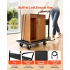 image:imageVEVOR Heavy Duty 2 Tier Platform Hand Truck 700 lbs 2 Tier Push Tool Cart with HighStrength Steel Utility Cart for Warehouse Garage Workshop Office287 x 185 x 323 in 730 x 470 x 820 mm