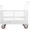 image:imageVEVOR Heavy Duty 2 Tier Platform Hand Truck 700 lbs 2 Tier Push Tool Cart with HighStrength Steel Utility Cart for Warehouse Garage Workshop Office445 x 266 x 421 in 1130 x 675 x 1070 mm