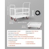 image:imageVEVOR Heavy Duty 2 Tier Platform Hand Truck 700 lbs 2 Tier Push Tool Cart with HighStrength Steel Utility Cart for Warehouse Garage Workshop Office445 x 266 x 421 in 1130 x 675 x 1070 mm